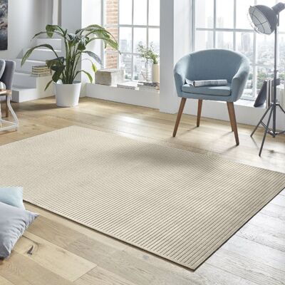 Shiny design viscose carpet with high-low effect Hazel