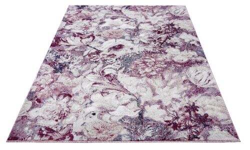 Soft short pile carpet Flower Symphony in floral design