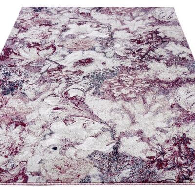 Soft short pile carpet Flower Symphony in floral design