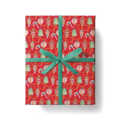 Papel de regalo - Destellos navideños