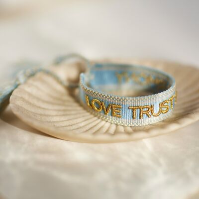 Love trust harmony statement bracelet