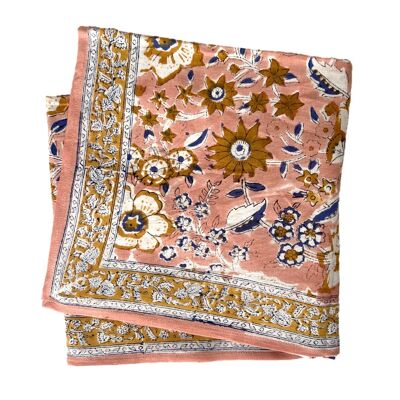 “Indian flowers” printed scarf Kelila Macaron