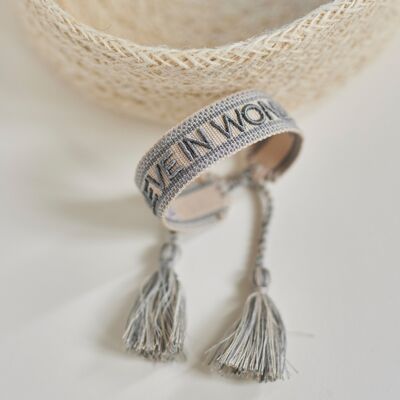Creer en pulsera de declaración de maravilla