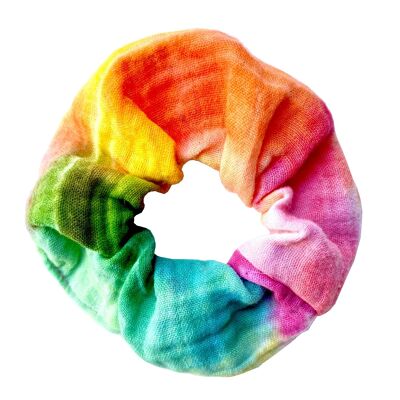 Scrunchie Batik-Regenbogen