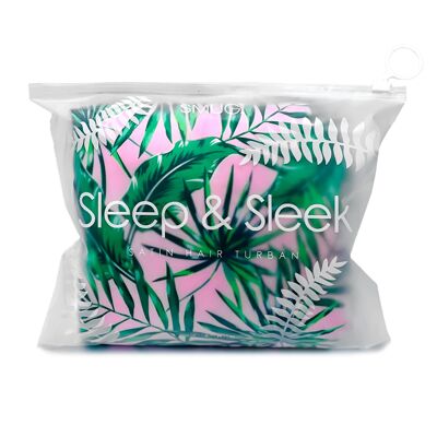 Sleep & Sleek Turbante per capelli reversibile ad asciugatura rapida