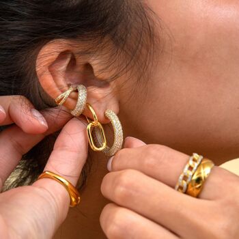 Boucles d'oreilles créoles Fayola 4