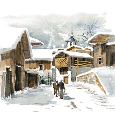 Mountain Snowy Village - CC113