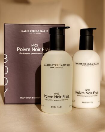 Coffret Corps No.03 Poivre Noir Frais 2x300ml 2