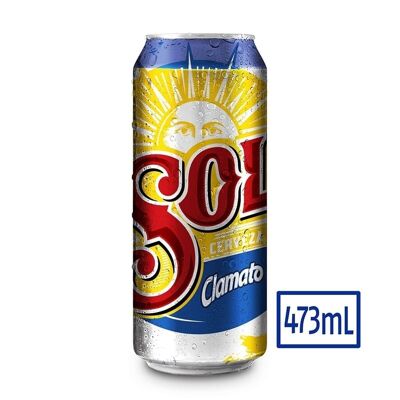 Lata de Cerveza - Sol Clamato - 473 ml - 2,5% de alcohol