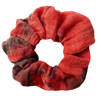Scrunchie Tie Dye Rosso Blu