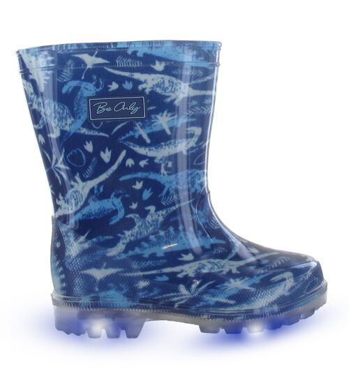 BOTTE DE PLUIE FLASH LUMINEUX JURASSIK