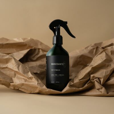 Petitgrain / Environment spray - Ambience room spray, vegan, natural based, sustainable packaging, recyclable pet containers, made in Italy, not tested on animals