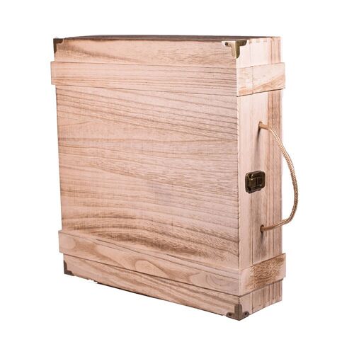 Wooden Wine Box for 4 Bottles