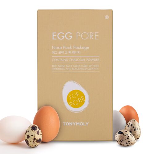 TONYMOLY Egg Pore Nose Pack - 7 Sheets | Korean Skin Care