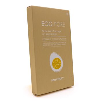 TONYMOLY Egg Pore Nose Pack - 7 Feuilles | Soins de la peau coréens 4