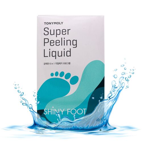 TONYMOLY Shiny Foot Super Peeling Liquid - Peeling Foot Mask - Remove Dry Rough Calluses | Korean Skin Care