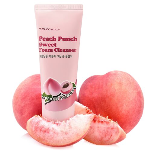 TONYMOLY Peach Punch Sweet Foam Cleanser | Korean Skin Care