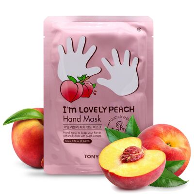 TONYMOLY Peach "I'm Lovely" Sheet Hand Mask | Korean Skin Care