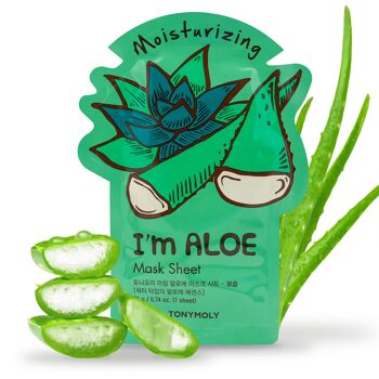 TONYMOLY I'm Aloe Sheet Mask - Lot de 10 | Soins de la peau coréens 2