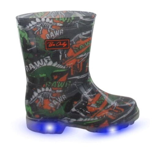 LUMINOUS FLASH RAIN BOOTS STEGOSAURE 23 TO 32