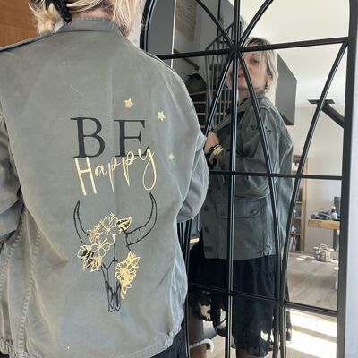 Military jacket - Be Happy