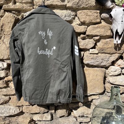 Veste militaire - My life is beautiful