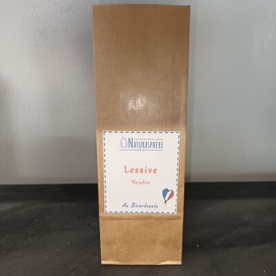 Lessive Poudre 1 kg neutre - sac kraft doublé PP