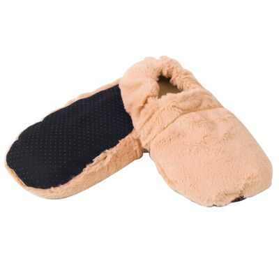 Coral hot water bottle slippers