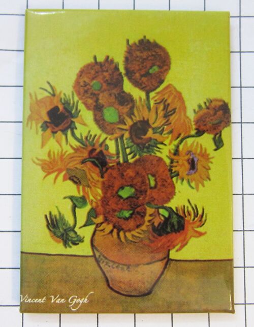 Magneet alg. zonnebloem Gogh