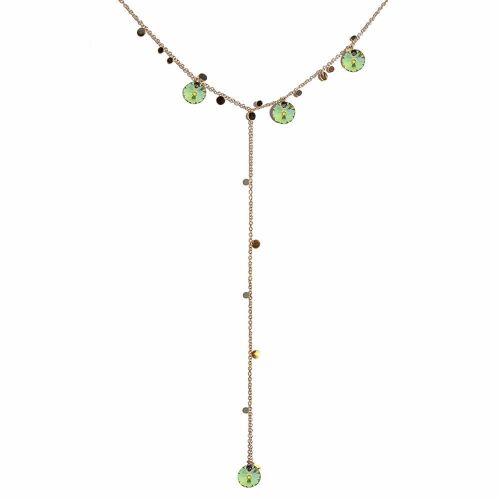 Necklace with Crystals for décolleté Area (Gold Finish Only) - Sahara