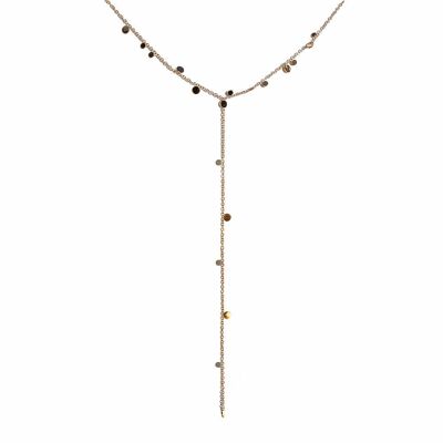 Collier avec Cristaux pour la Zone du Décolleté (Finition Or Uniquement) - Sans Cristaux