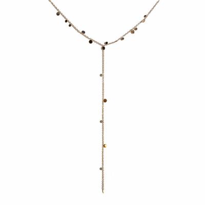 Necklace with Crystals for décolleté Area (Gold Finish Only) - Without Crystals