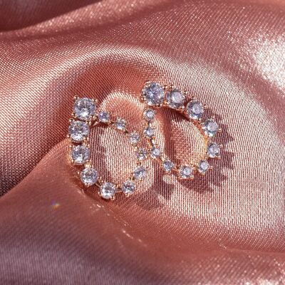 Drop Earrings with Fine Crystals