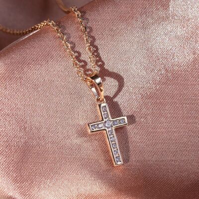 Necklace with Crystal Cross