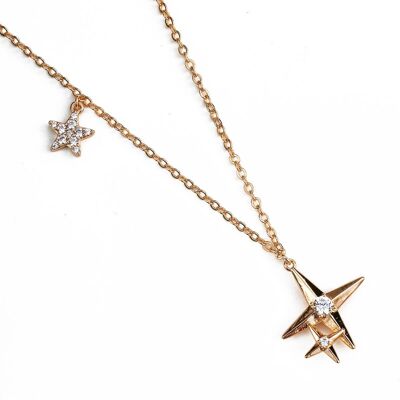 Necklace with Crystal Stars