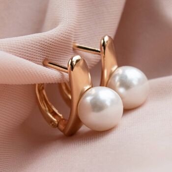 Boucles d'oreilles élégantes en perles 1