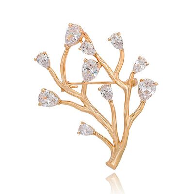 Broche avec Branche de Cristal