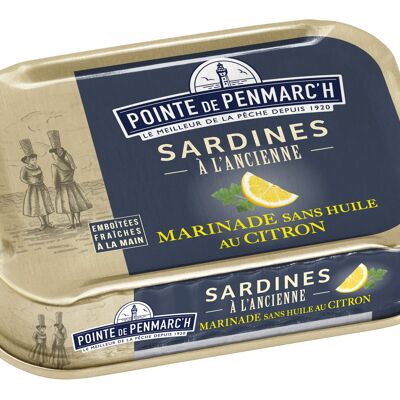 SARDINES MARINADE SANS HUILE AU CITRON 115g