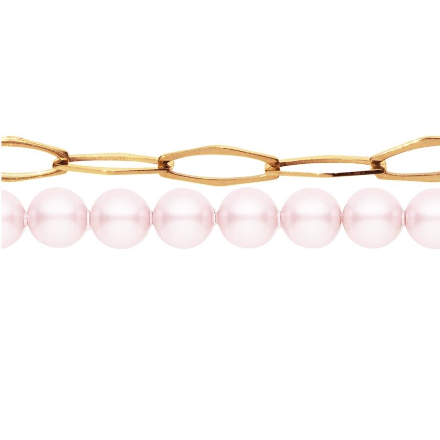 Hand chain with pearl string - Rosaline