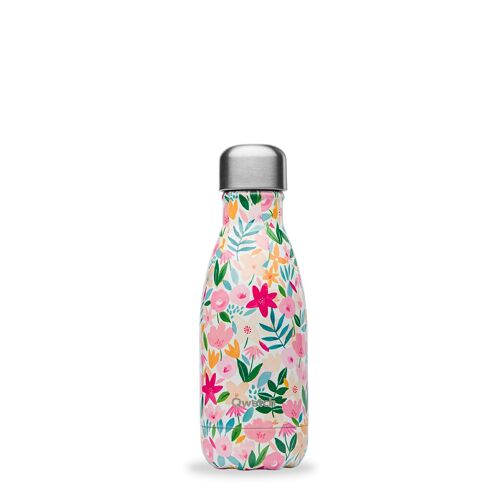 Thermoflasche 260 ml, Flora rosa