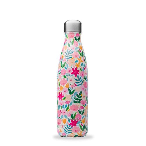 Thermoflasche 500 ml, Flora rosa