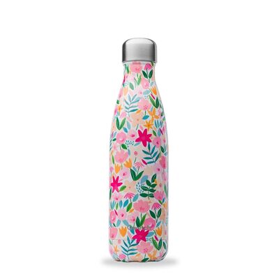 Botella termo 500 ml, rosa flora