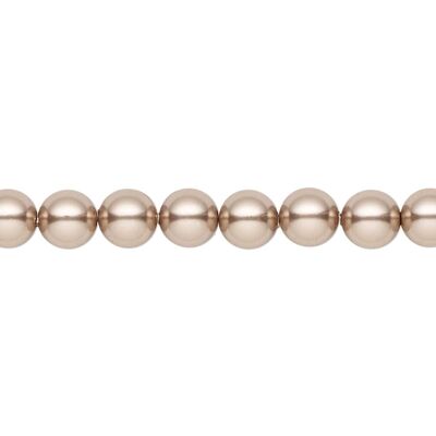 Leg chain with pearls - silver - bronze