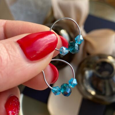 Vente boucles d'oreilles - 178 / argent / indicolite