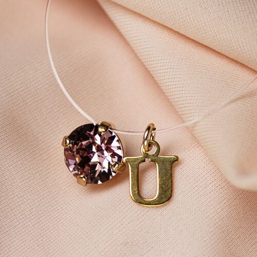 Necklace sale - 99 / gold / invisible with u letter
