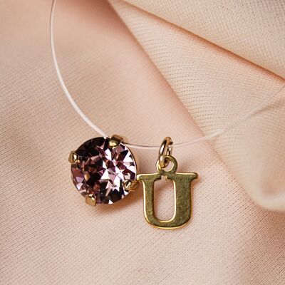 Necklace sale - 99 / gold / invisible with u letter