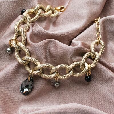 Halskettenverkauf - 105 / Gold / Silvernight Choker