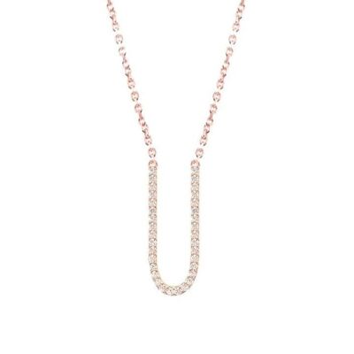 Collier Solde - 110 / Or Rose / Lettre U