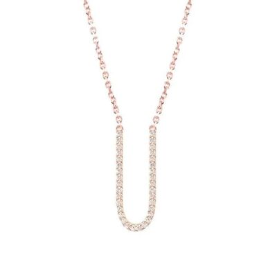 Necklace Sale - 110 / Pink Gold / U letter