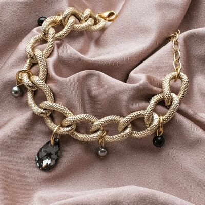 Rebajas Pulsera de Perlas y Cristales - 219 / Gold / Silvernight